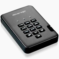 iStorage diskAshur Pro2 2 TB externe HDD-Festplatte grau
