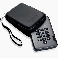 iStorage diskAshur Pro2 2 TB externe HDD-Festplatte grau