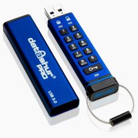 iStorage USB-Stick datAshur Pro blau, schwarz 4 GB, 1 St.
