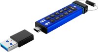 iStorage USB-Stick datAshur PRO+C blau, schwarz 32 GB, 1 St.