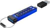 iStorage USB-Stick datAshur PRO+C blau, schwarz 32 GB, 1 St.