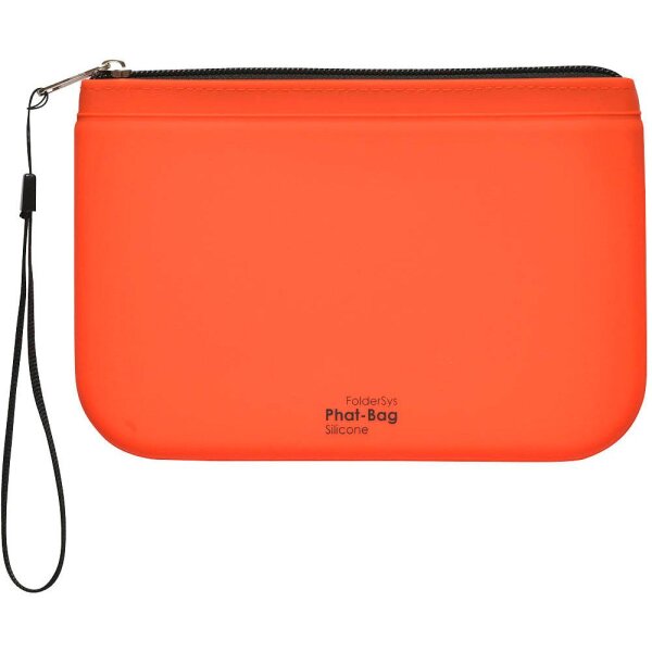 FolderSys Reißverschlussbeutel PHAT BAG DIN A6 orange/schwarz 1,2 mm, 1 St.