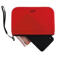 FolderSys Reißverschlussbeutel PHAT BAG DIN A6 orange/schwarz 1,2 mm, 1 St.