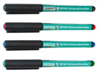 STANGER Universal M140 Permanentmarker farbsortiert 1,0 mm, 4 St.
