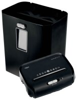 Rexel ProMax RES1123 Aktenvernichter mit Streifenschnitt P-2, 6 mm, bis 12 Blatt, schwarz