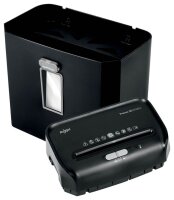 Rexel ProMax RPX612 Aktenvernichter mit Partikelschnitt P-4, 4 x 40 mm, bis 6 Blatt, schwarz