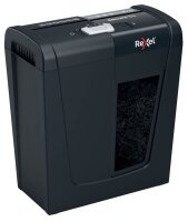 Rexel Secure S5 Aktenvernichter mit Streifenschnitt P-2, 6 mm, bis 5 Blatt, schwarz