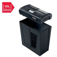 Rexel Secure S5 Aktenvernichter mit Streifenschnitt P-2, 6 mm, bis 5 Blatt, schwarz