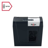 Rexel Secure MC3 Aktenvernichter mit Partikelschnitt P-5, 2 x 15 mm, bis 3 Blatt, schwarz