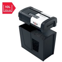 Rexel Secure MC3 Aktenvernichter mit Partikelschnitt P-5, 2 x 15 mm, bis 3 Blatt, schwarz