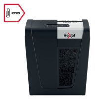 Rexel Secure MC4 Aktenvernichter mit Partikelschnitt P-5, 2 x 15 mm, bis 4 Blatt, schwarz