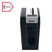 Rexel Secure MC4-SL Aktenvernichter mit Partikelschnitt P-5, 2 x 15 mm, bis 4 Blatt, schwarz