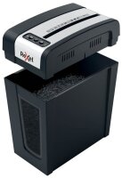 Rexel Secure MC4-SL Aktenvernichter mit Partikelschnitt P-5, 2 x 15 mm, bis 4 Blatt, schwarz