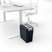 Rexel Secure MC4-SL Aktenvernichter mit Partikelschnitt P-5, 2 x 15 mm, bis 4 Blatt, schwarz