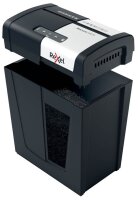Rexel Secure MC6 Aktenvernichter mit Partikelschnitt P-5, 2 x 15 mm, bis 6 Blatt, schwarz