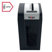 Rexel Secure MC6-SL Aktenvernichter mit Partikelschnitt P-5, 2 x 15 mm, bis 6 Blatt, schwarz