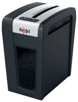 Rexel Secure MC6-SL Aktenvernichter mit Partikelschnitt P-5, 2 x 15 mm, bis 6 Blatt, schwarz