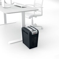 Rexel Secure MC6-SL Aktenvernichter mit Partikelschnitt P-5, 2 x 15 mm, bis 6 Blatt, schwarz