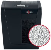 Rexel Secure X10 Aktenvernichter mit Partikelschnitt P-4, 4 x 40 mm, bis 10 Blatt, schwarz