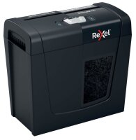 Rexel Secure X6 Aktenvernichter mit Partikelschnitt P-4, 4 x 40 mm, bis 6 Blatt, schwarz