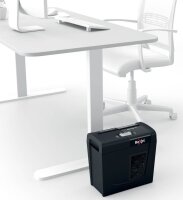Rexel Secure X6 Aktenvernichter mit Partikelschnitt P-4, 4 x 40 mm, bis 6 Blatt, schwarz