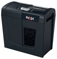 Rexel Secure X6 Aktenvernichter mit Partikelschnitt P-4, 4 x 40 mm, bis 6 Blatt, schwarz