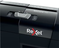 Rexel Secure X6 Aktenvernichter mit Partikelschnitt P-4, 4 x 40 mm, bis 6 Blatt, schwarz