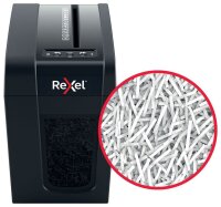 Rexel Secure X6-SL Aktenvernichter mit Partikelschnitt P-4, 4 x 40 mm, bis 6 Blatt, schwarz