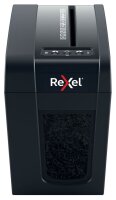 Rexel Secure X6-SL Aktenvernichter mit Partikelschnitt P-4, 4 x 40 mm, bis 6 Blatt, schwarz