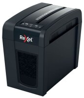 Rexel Secure X6-SL Aktenvernichter mit Partikelschnitt P-4, 4 x 40 mm, bis 6 Blatt, schwarz
