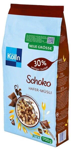 Kölln Schoko weniger Zucker Müsli 1,7 kg