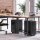 SONGMICS Rollcontainer schwarz 3 Auszüge 30,0 x 46,0 x 59,2 cm