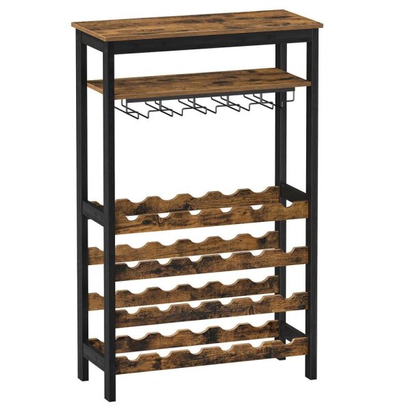 SONGMICS Weinregal vintage-braun 66,0 x 30,0 x 100,0 cm