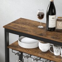 SONGMICS Weinregal vintage-braun 66,0 x 30,0 x 100,0 cm