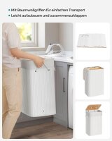 SONGMICS Wäschesammler weiß, 1 St.