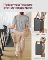 VASAGLE Wäschesortierer grau, braun, 1 St.