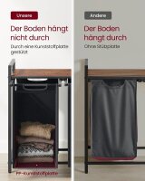 VASAGLE Wäschesortierer grau, braun, 1 St.