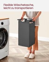 VASAGLE Wäschesortierer grau, schwarz, 1 St.