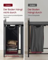 VASAGLE Wäschesortierer grau, schwarz, 1 St.