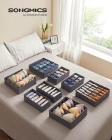 SONGMICS Ordnungsboxen grau 48,0 x 64,0 x 10,0 cm, 8 St.