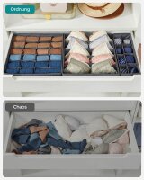 SONGMICS Ordnungsboxen grau 48,0 x 64,0 x 10,0 cm, 8 St.