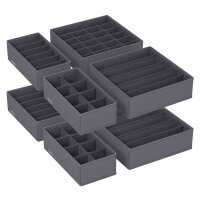 SONGMICS Ordnungsboxen grau 48,0 x 64,0 x 10,0 cm, 8 St.