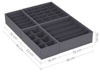 SONGMICS Ordnungsboxen grau 48,0 x 64,0 x 10,0 cm, 8 St.