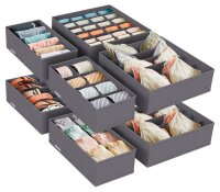 SONGMICS Ordnungsboxen grau 48,0 x 64,0 x 10,0 cm, 8 St.