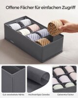 SONGMICS Ordnungsboxen grau 48,0 x 64,0 x 10,0 cm, 8 St.