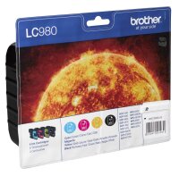 brother LC-980BK/C/M/Y schwarz, cyan, magenta, gelb...