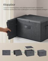 SONGMICS Aufbewahrungsboxen silbergrau 40,0 x 30,0 x 25,0 cm, 3 St.
