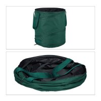 relaxdays Gartenabfallsäcke 3x 85,0 l grün, 3 St.