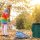 relaxdays Gartenabfallsäcke 3x 85,0 l grün, 3 St.