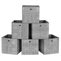 SONGMICS Aufbewahrungsboxen grau 30,0 x 30,0 x 30,0 cm, 1 St.